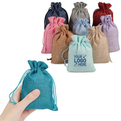 Burlap Drawstring Bag (4.5" x 5.5")