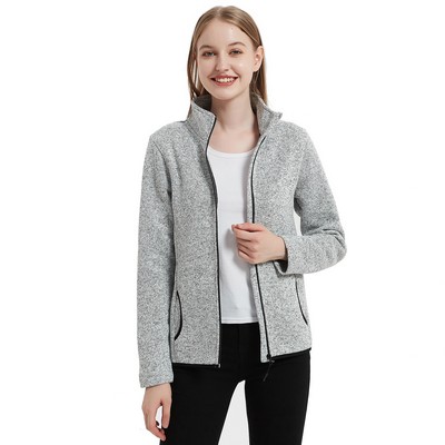 Women's Full-Zip Sweater Fleece Jacket